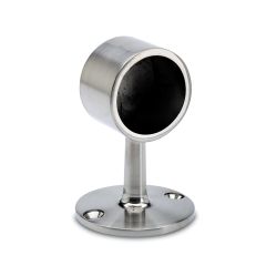 Edelstahl End-Rohrhalter für Rohr 19,0 mm