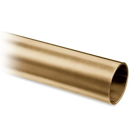 Messing matt Design Rohr 50.8mm - Zuschnitt nach Wunsch