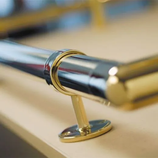 Messing Design Rohrhalter f�r Rohr 19,0 mm