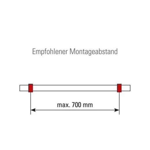 Messing Design Rohrhalter gewlbt fr Rohr 38,1 mm