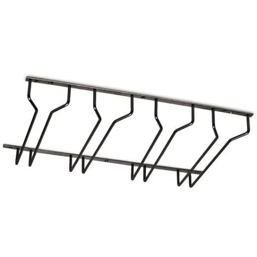 Anthrazit Design Glserhalter 4-fach - 350 mm
