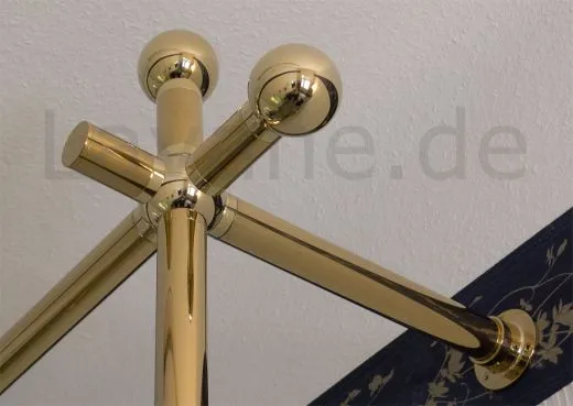 Messing Design Rohr 38,1 mm Boden- und Wandflansch