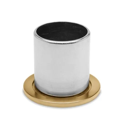 Messing matt Design Rohr 38,1 mm Rohrbefestigungsh�lse