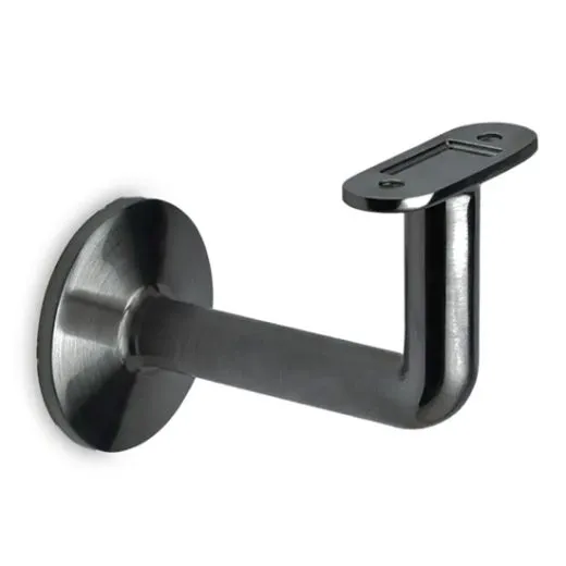 Anthrazit Design Design Handlaufhalter flach & Rohr Blindmontage