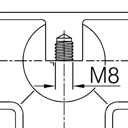 Messing Design Rohr 38,1 mm Rohrverbinder T+1x90