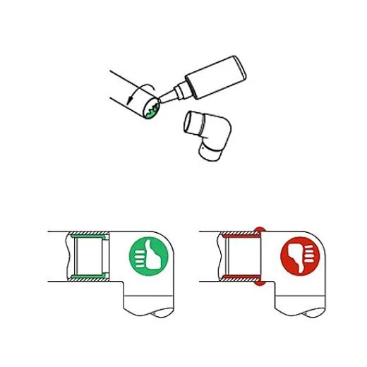 Messing Design Rohr 25,4 mm Rohrverbinder T+1x90�