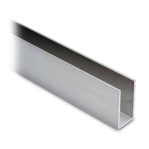 Alu U-Profil 40x20x40mm Edelstahl Design - ganze Lnge 200 cm
