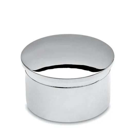 Chrom Design Rohr 25,4 mm Endkappe gewölbt