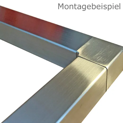 Edelstahl matt Vierkant Rohr 35x35mm - ganze L�nge 200 cm