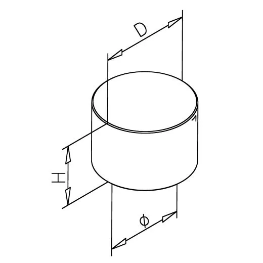 Chrom Design Rohr 38,1 mm Aufsteck Endkappe flach