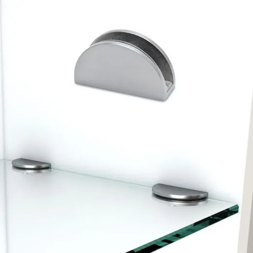 Glasplattentrger 201008 Chrom Design Glas 06-08 mm Wandmontage