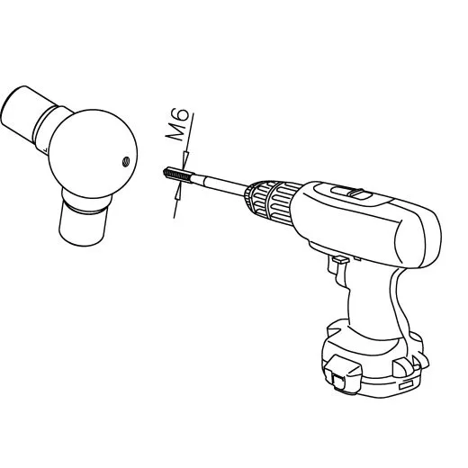 Chrom Design Rohr 25,4 mm Adapter f�r Kugel
