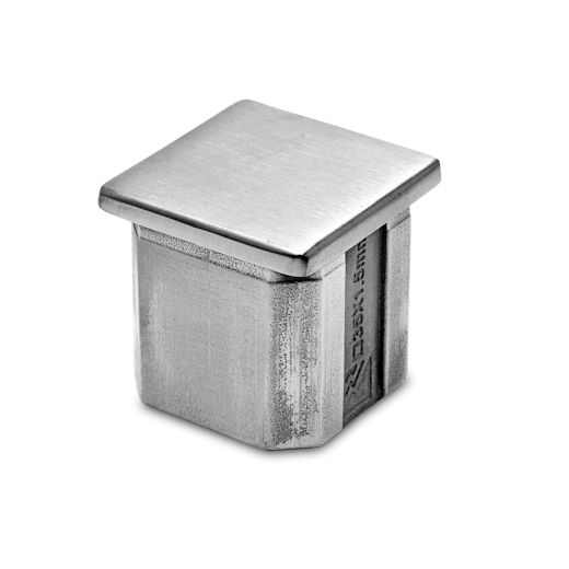 CROSO Endkappe eckig für Vierkantrohr 40x40 mm | Edelstahl V2A