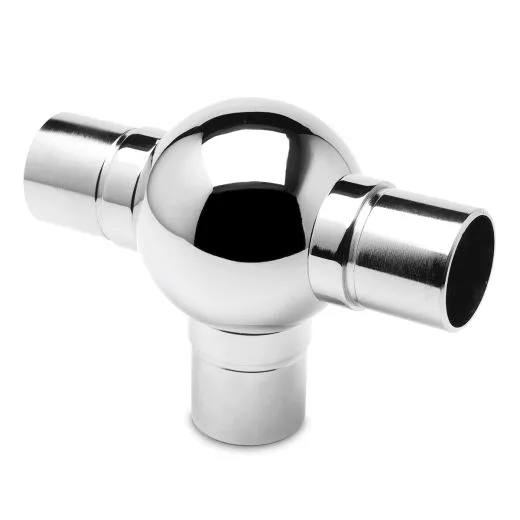 Chrom Design Rohr 38,1 mm Kugelrohrverbinder T