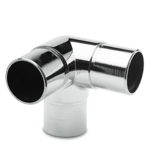 Chrom Design Rohrverbinder 3x90 fr Rohr 38,1 mm