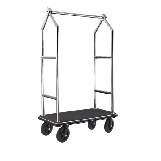 VOYAGER - Gepckwagen - Luggage Trolley - Edelstahl/schwarz