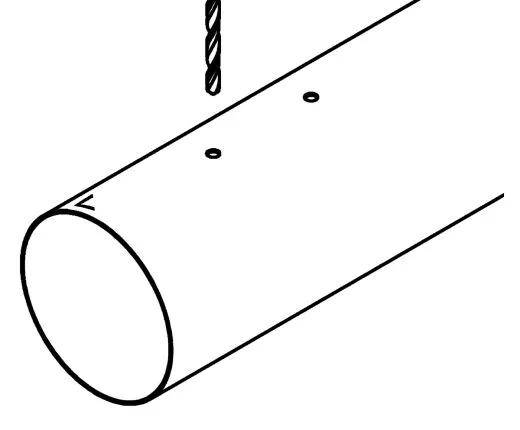 Chrom Design Rohradapter f�r Rohr 76,2 mm