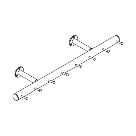 Wurstgehnge 20-7100-075 - Rohr  38.1 mm - Messing matt Design - 750 mm