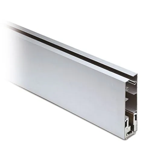 Alu Glasprofil 107x30x170mm - silber matt - Glas 10-10,76mm - 200cm