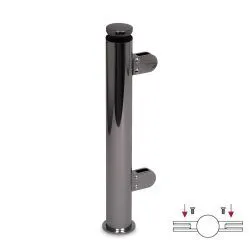 Hustenschutz Pfosten 20-110-25 mitte - Rohr  25.4 mm - Anthrazit Design