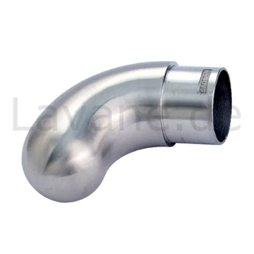 Edelstahl Endbogen kurz - fr Edelstahlrohr 33,7 mm