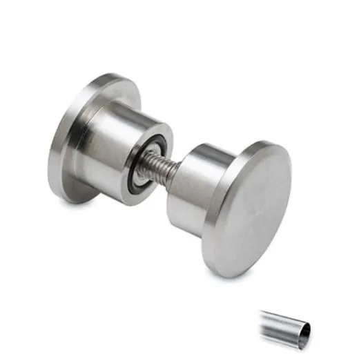 Trknopf Glastr zweiseitig 47-01041 Edelstahl
