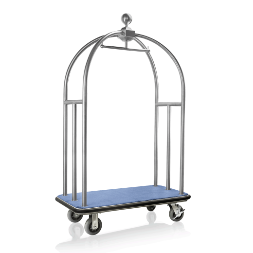 Gepck Transportwagen 1120x610 mm - Edelstahl - BLAU