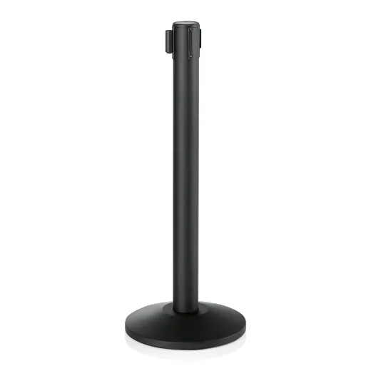 Abgrenzungsst�nder schwarz - ECO-L Gurtband SCHWARZ 4,5m