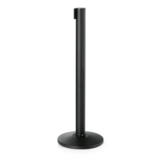 Abgrenzungsst�nder schwarz - ECO-J Gurtband BLAU 3m