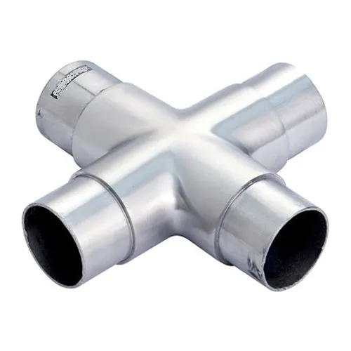Edelstahl Rohrverbinder Kreuz fr Edelstahlrohr 33,7 mm