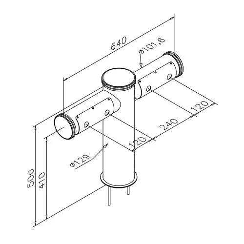 Antik Schanksule Modell 2200 - 101,6 mm 4 ltg