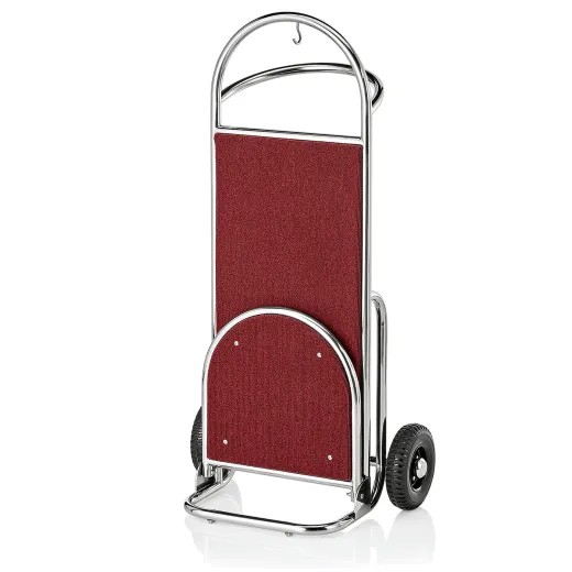 Gep�ck Transportkarre 610x705 mm - Chrom Design - ROT