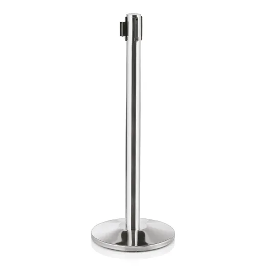 Abgrenzungsst�nder poliert - ECO-L Gurtband ROT 2m