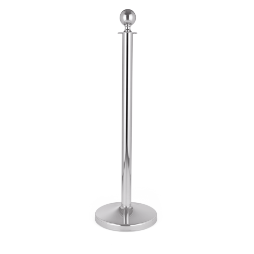 Abgrenzungspfosten Chrom Design - ECO-K fr Kordel oder Tau