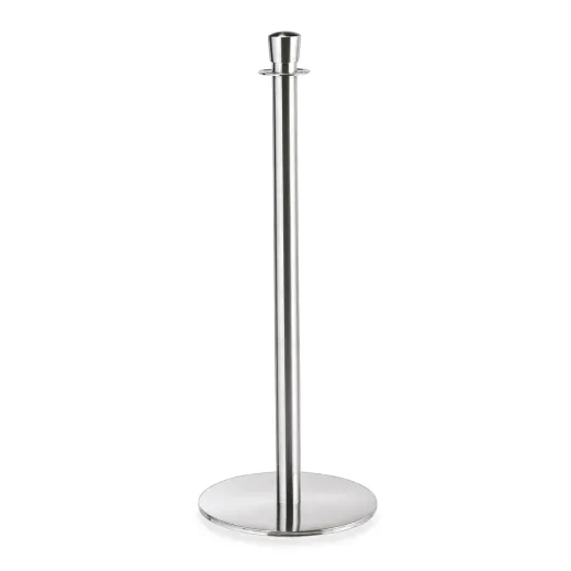 Abgrenzungspfosten Chrom Design - PRO-Z fr Kordel oder Tau