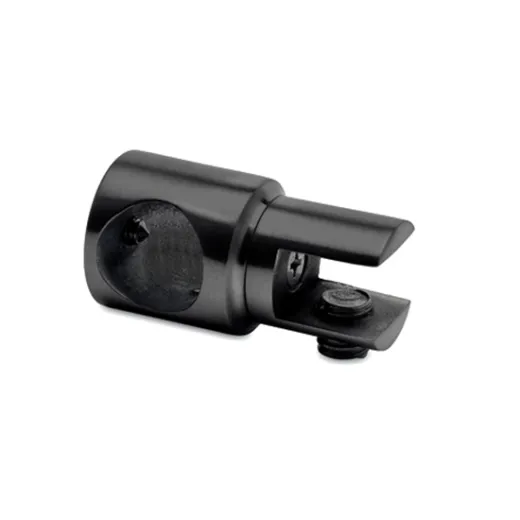 Anthrazit Design Rohrhalter geschlossen fr Rohr  19 mm