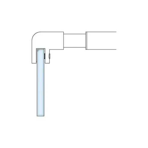 Edelstahl Design - Teleskop Duschwand-Stabiset 90 bis 1.400 mm