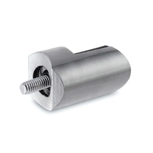 Edelstahl Design Anschlag-Adapter - Glas 4-9 mm - Rohr 38.1 mm