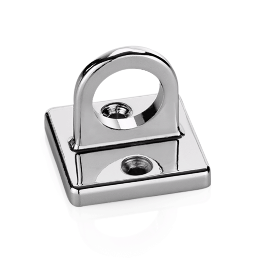 Wandhalter fr Taue und Kordeln - Chrom Design