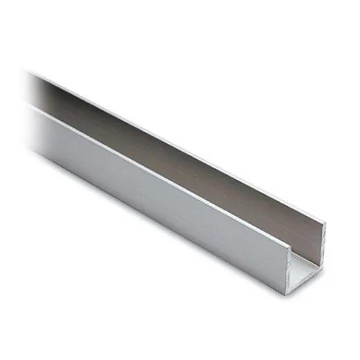 Alu U-Profil 15x15x15mm silber matt eloxiert - ganze Lnge 200 cm