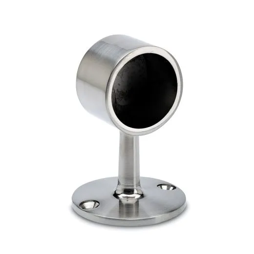 Edelstahl Design End-Rohrhalter fr Rohr 25,4 mm