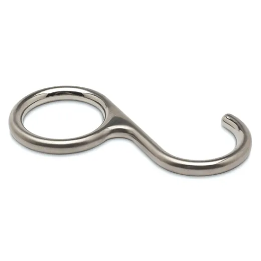 Edelstahl Design Relinghaken fr Rohr 25,4 mm