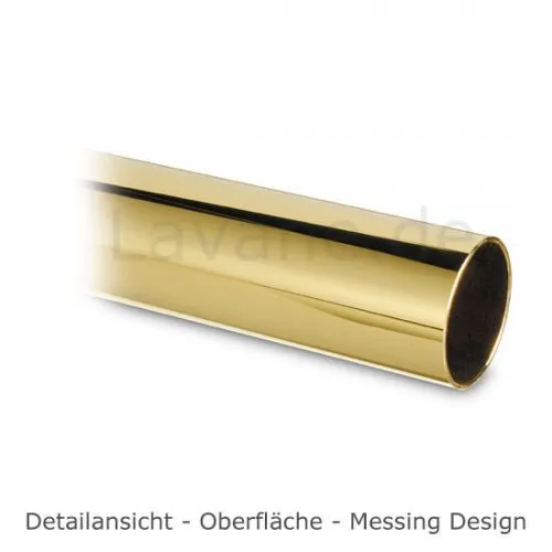 Messing Design Garderobe Modell 20720 - 25,4 mm