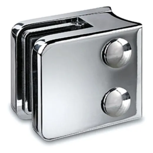Chrom Design Glasklemme - 21 - Rohr 38,1 mm - Glas 6-10 mm