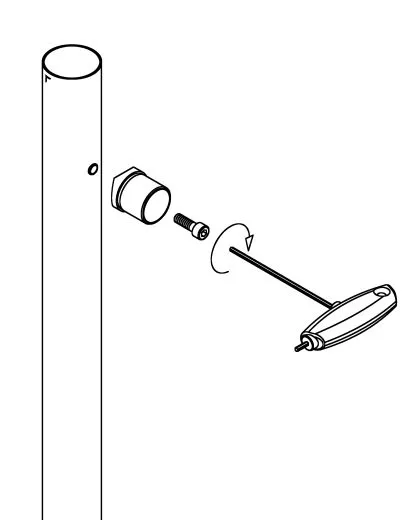 Edelstahl Rohradapter 38,1 mm auf 25,4 mm