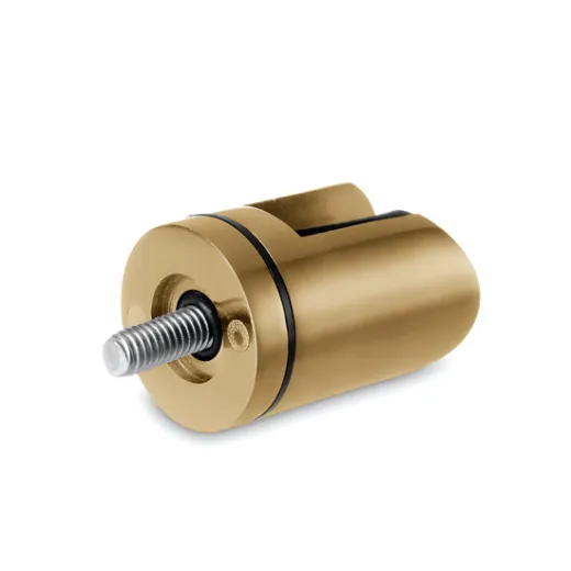 Messing matt Design Scharnier-Adapter - Glas 4-9 mm - Wandmontage