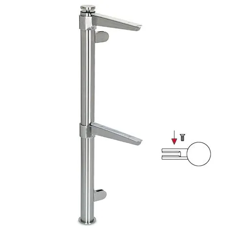 Hustenschutz Pfosten 20-112-38 rechts - Rohr  38.1 mm - Edelstahl Design
