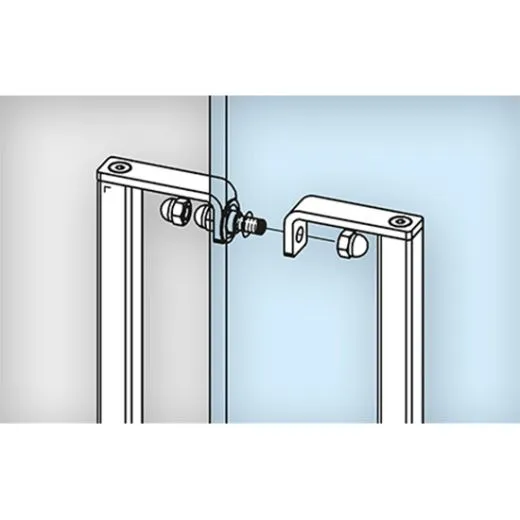 Edelstahl Vierkant 35x35mm T�rgriff zweiseitig - 47-7107-435 - L�nge 70cm