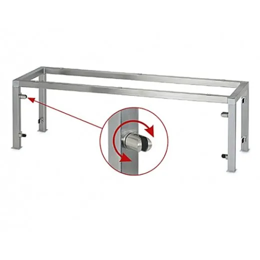Hustenschutz Gestell 20-051-35 Vierkantrohr 35x35 mm Edelstahl Design
