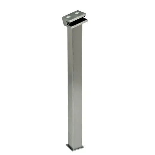 Hustenschutz Pfosten Edelstahl DS 20-19535 - links